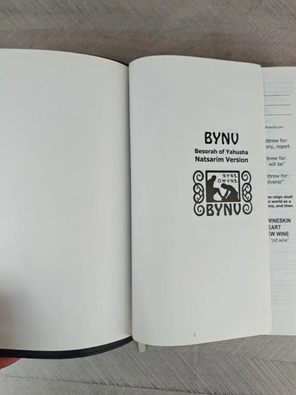 BYNV Besorah of Yahusha Natsarim Version Translation Lew White 2014 Hardcover